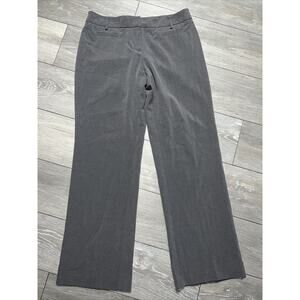 APOSTROPHE Size 10 Naomi Pant Career Gray Faux Pockets Stretch